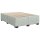 vidaXL Boxspringbett mit Matratze Hellgrau 160x200 cm Samt