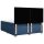 vidaXL Boxspringbett mit Matratze Blau 200x200 cm Stoff