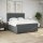 vidaXL Boxspringbett mit Matratze Dunkelgrau 200x200 cm Stoff