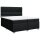 vidaXL Boxspringbett mit Matratze Schwarz 200x200 cm Stoff