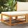 vidaXL Gartenhocker mit Kissen 65x65x29 cm Massivholz Akazie