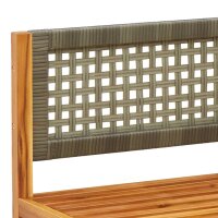 vidaXL Garten-Ecksofa mit Kissen Massivholz Akazie