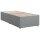 vidaXL Boxspringbett mit Matratze Hellgrau 90x190 cm Stoff