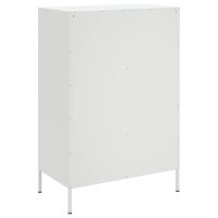 vidaXL Highboard Wei&szlig; 68x39x101,5 cm Kaltgewalzter Stahl