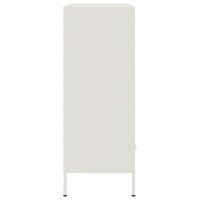 vidaXL Highboard Wei&szlig; 68x39x101,5 cm Kaltgewalzter Stahl