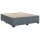 vidaXL Boxspringbett mit Matratze Dunkelgrau 200x200 cm Samt