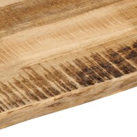 vidaXL Tischplatte mit Baumkante 110x40x3,8 cm Raues Mango Massivholz