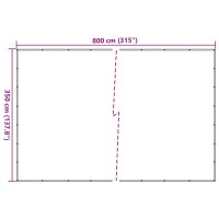 vidaXL Anh&auml;ngernetz Gr&uuml;n 3,5x8 m HDPE