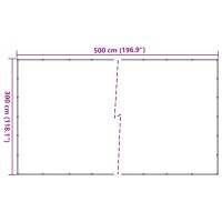 vidaXL Anh&auml;ngernetz Gr&uuml;n 3x5 m HDPE