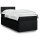 vidaXL Boxspringbett mit Matratze Schwarz 90x190 cm Stoff