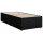 vidaXL Boxspringbett mit Matratze Schwarz 90x190 cm Stoff