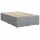 vidaXL Boxspringbett mit Matratze Hellgrau 120x200 cm Stoff