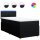 vidaXL Boxspringbett mit Matratze Schwarz 90x190 cm Stoff