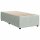 vidaXL Boxspringbett mit Matratze Hellgrau 80x200 cm Samt