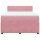 vidaXL Boxspringbett mit Matratze Rosa 160x200 cm Samt