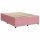 vidaXL Boxspringbett mit Matratze Rosa 160x200 cm Samt