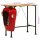 vidaXL Bartisch Traktor Rot und Braun 55x120x107 cm Massivholz Mango