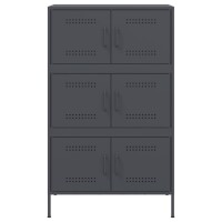 vidaXL Highboard Anthrazit 68x39x113 cm Stahl