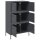 vidaXL Highboard Anthrazit 68x39x113 cm Stahl