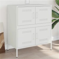 vidaXL Sideboard Wei&szlig; 68x39x79 cm Stahl