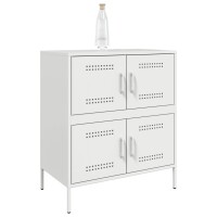 vidaXL Sideboard Wei&szlig; 68x39x79 cm Stahl