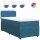 vidaXL Boxspringbett mit Matratze Blau 90x200 cm Samt