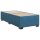 vidaXL Boxspringbett mit Matratze Dunkelblau 100x200 cm Samt