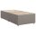 vidaXL Boxspringbett mit Matratze Taupe 80x200 cm Stoff