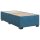 vidaXL Boxspringbett mit Matratze Dunkelblau 100x200 cm Samt