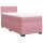 vidaXL Boxspringbett mit Matratze Rosa 80x200 cm Samt