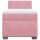 vidaXL Boxspringbett mit Matratze Rosa 80x200 cm Samt