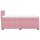 vidaXL Boxspringbett mit Matratze Rosa 80x200 cm Samt