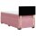 vidaXL Boxspringbett mit Matratze Rosa 80x200 cm Samt