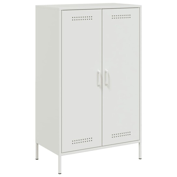 vidaXL Highboard Wei&szlig; 68x39x113 cm Stahl