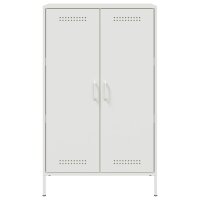 vidaXL Highboard Wei&szlig; 68x39x113 cm Stahl