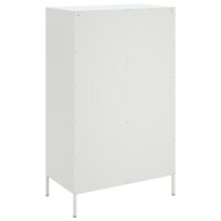 vidaXL Highboard Wei&szlig; 68x39x113 cm Stahl