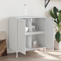 vidaXL Sideboard Wei&szlig; 68x39x79 cm Stahl