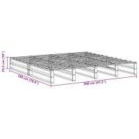 vidaXL Massivholzbett ohne Matratze Wei&szlig; 180x200 cm Kiefernholz