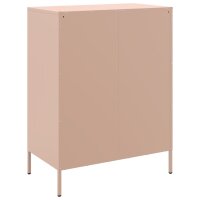 vidaXL Sideboard Rosa 68x39x89 cm Stahl