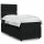 vidaXL Boxspringbett mit Matratze Schwarz 100x200 cm Samt