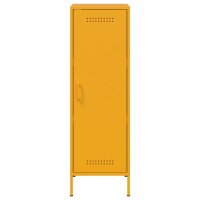 vidaXL Highboard Senfgelb 36x39x113 cm Stahl