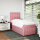 vidaXL Boxspringbett mit Matratze Rosa 100x200 cm Samt