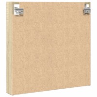 vidaXL Vitrinenschrank Sonoma-Eiche 60x8,5x58 cm Holzwerkstoff