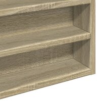 vidaXL Vitrinenschrank Sonoma-Eiche 60x8,5x58 cm Holzwerkstoff