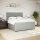 vidaXL Boxspringbett mit Matratze Hellgrau 180x200 cm Samt