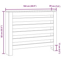 vidaXL Heizk&ouml;rperverkleidung Betongrau 104x20x82 cm Holzwerkstoff