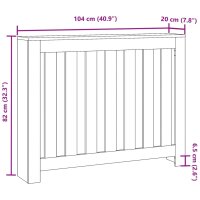 vidaXL Heizk&ouml;rperverkleidung Altholz-Optik 104x20x82 cm Holzwerkstoff