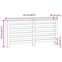 vidaXL Heizk&ouml;rperverkleidung Braun Eiche 175x20x82 cm Holzwerkstoff