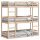 vidaXL Dreifach-Etagenbett 90x190 cm Massivholz Kiefer