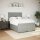 vidaXL Boxspringbett mit Matratze Hellgrau 140x190 cm Samt